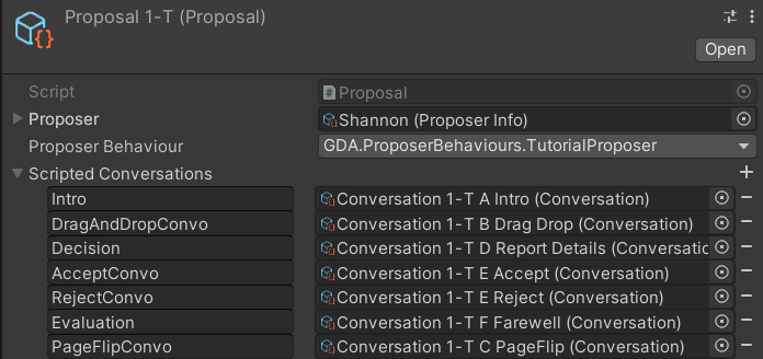 Example of a Proposal using the Tutorial Proposer Behaviour