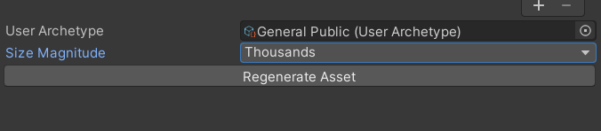 The "Regenerate Asset" button